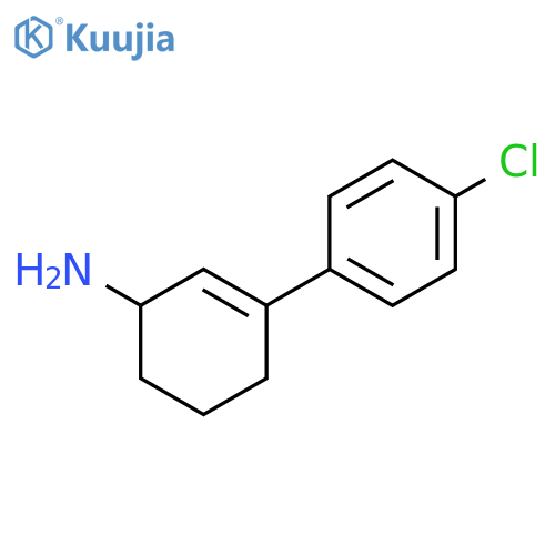 2-Cyclohexen-1-amine, 3-(4-chlorophenyl)- structure