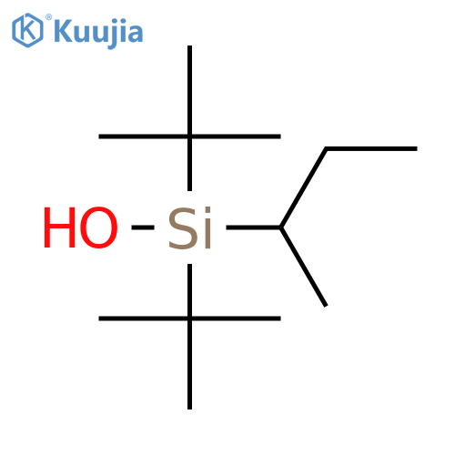 Silanol, bis(1,1-dimethylethyl)(1-methylpropyl)- structure