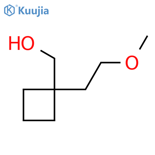 [1-(2-Methoxyethyl)cyclobutyl]methanol structure