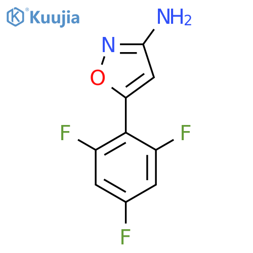 5-(2,4,6-trifluorophenyl)-1,2-oxazol-3-amine structure