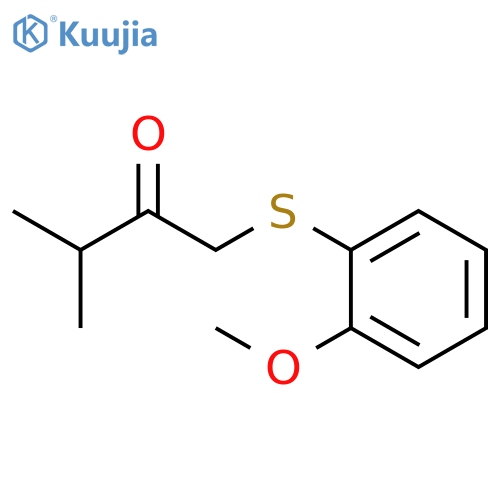 2-Butanone, 1-[(2-methoxyphenyl)thio]-3-methyl- structure