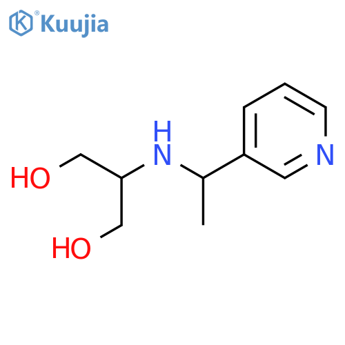 2-{1-(pyridin-3-yl)ethylamino}propane-1,3-diol structure