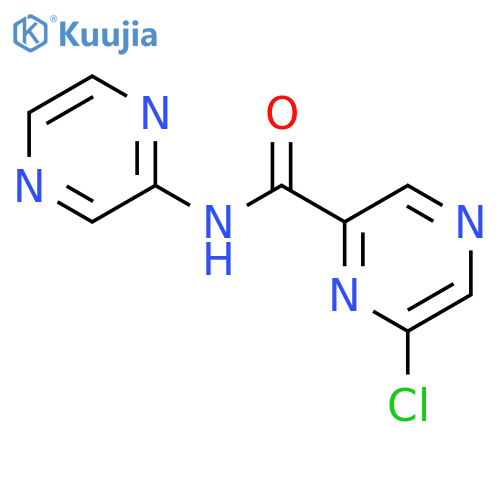 6-Chloro-N-(pyrazin-2-yl)pyrazine-2-carboxamide structure