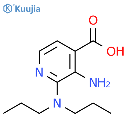 3-amino-2-(dipropylamino)pyridine-4-carboxylic acid structure