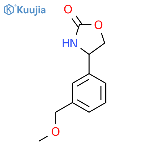 4-3-(methoxymethyl)phenyl-1,3-oxazolidin-2-one structure