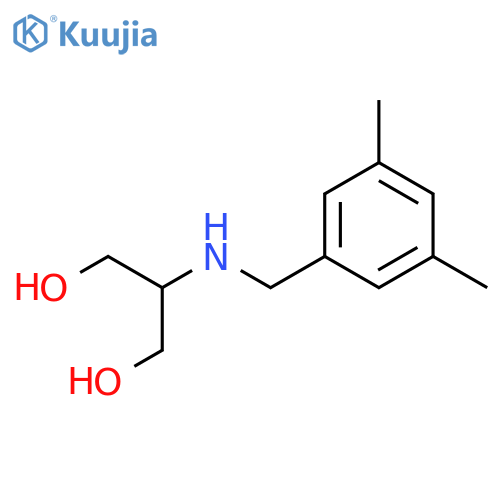 2-{(3,5-dimethylphenyl)methylamino}propane-1,3-diol structure