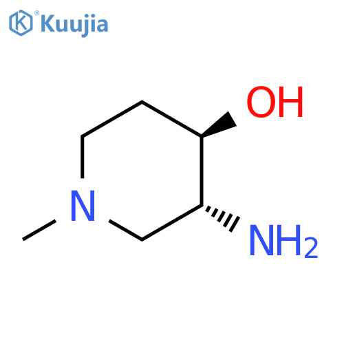 4-Piperidinol, 3-amino-1-methyl-, (3R,4R)-rel- structure