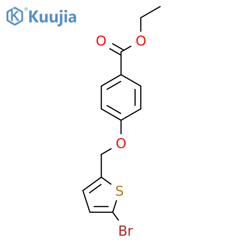 Ethyl 4-[(5-bromothiophen-2-yl)methoxy]benzoate structure