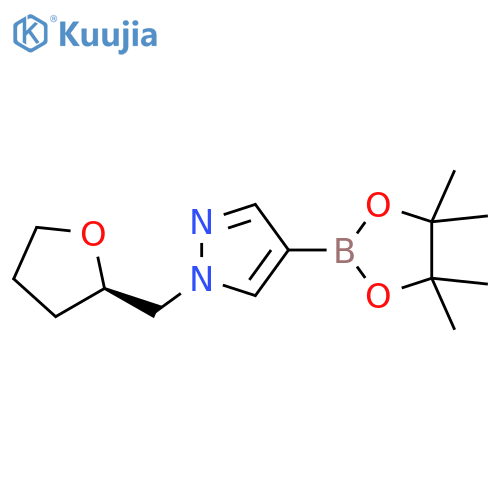 (R)-1-[(Tetrahydro-2-furyl)methyl]pyrazole-4-boronic Acid Pinacol Ester structure