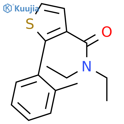 3-Thiophenecarboxamide, N,N-diethyl-2-(2-methylphenyl)- structure