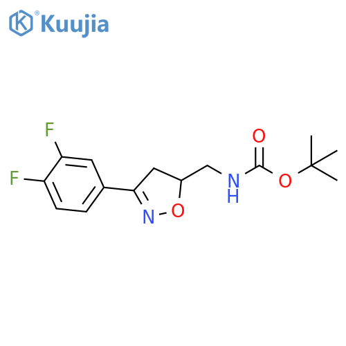 TERT-BUTYL ((3-(3,4-DIFLUOROPHENYL)-4,5-DIHYDROISOXAZOL-5-YL)METHYL)CARBAMATE structure