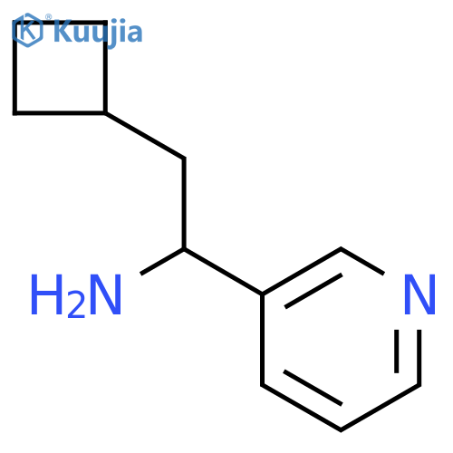 2-cyclobutyl-1-(pyridin-3-yl)ethan-1-amine structure