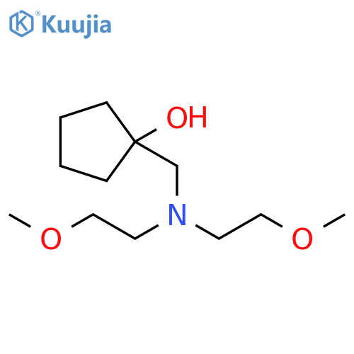 1-{bis(2-methoxyethyl)aminomethyl}cyclopentan-1-ol structure