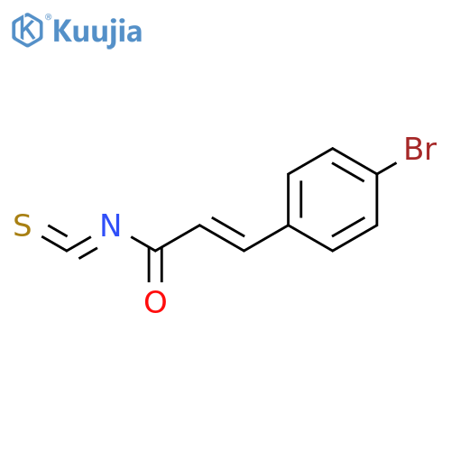 2-Propenoyl isothiocyanate, 3-(4-bromophenyl)-, (E)- structure