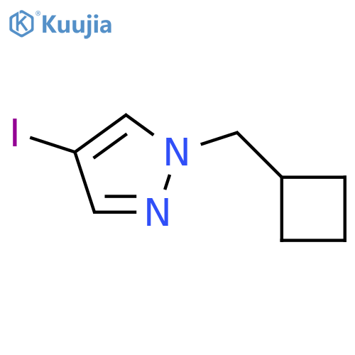 1-(cyclobutylmethyl)-4-iodo-1H-pyrazole structure