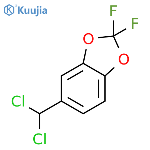 1,3-Benzodioxole, 5-(dichloromethyl)-2,2-difluoro- structure