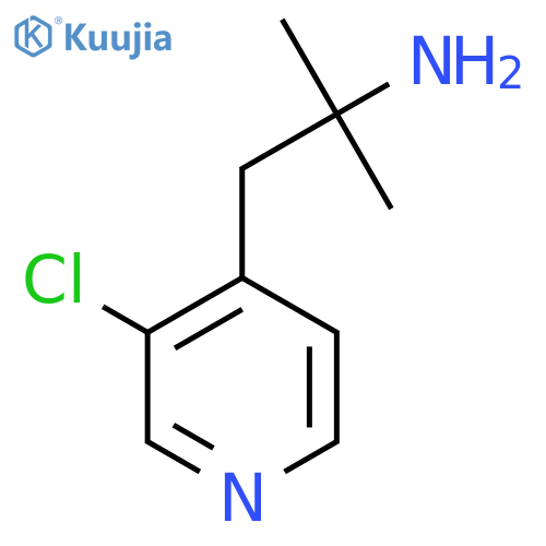 1-(3-chloropyridin-4-yl)-2-methylpropan-2-amine structure
