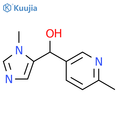(1-methyl-1H-imidazol-5-yl)(6-methylpyridin-3-yl)methanol structure