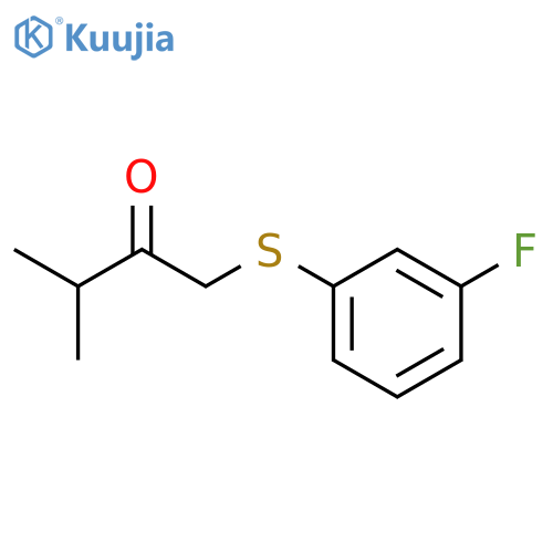 2-Butanone, 1-[(3-fluorophenyl)thio]-3-methyl- structure