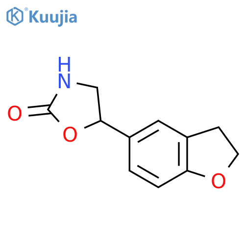 5-(2,3-dihydro-1-benzofuran-5-yl)-1,3-oxazolidin-2-one structure