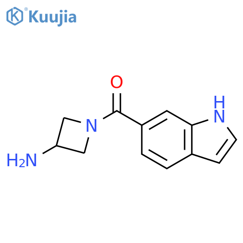 1-(1H-indole-6-carbonyl)azetidin-3-amine structure