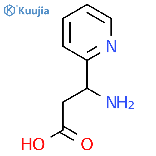 3-Amino-3-(pyridin-2-yl)propanoic acid structure
