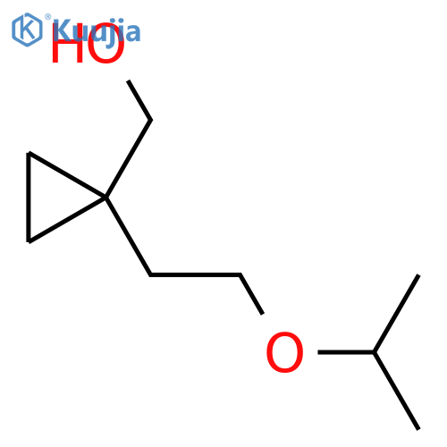 {1-2-(propan-2-yloxy)ethylcyclopropyl}methanol structure