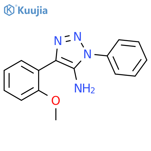 4-(2-Methoxyphenyl)-1-phenyl-1H-1,2,3-triazol-5-amine structure