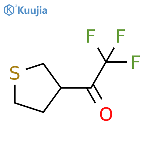 2,2,2-trifluoro-1-(thiolan-3-yl)ethan-1-one structure