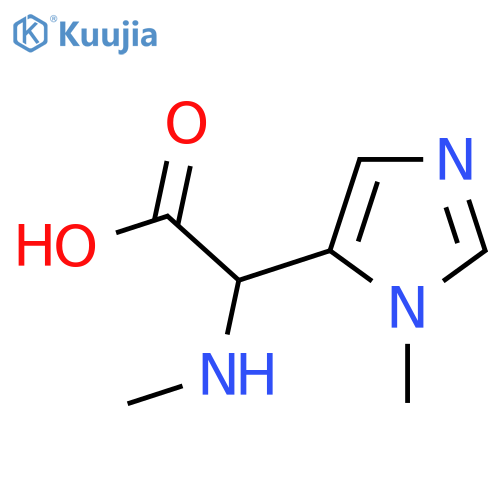 2-(1-methyl-1H-imidazol-5-yl)-2-(methylamino)acetic acid structure