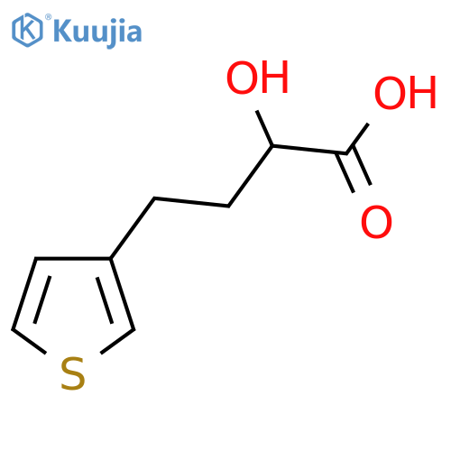 2-hydroxy-4-(thiophen-3-yl)butanoic acid structure