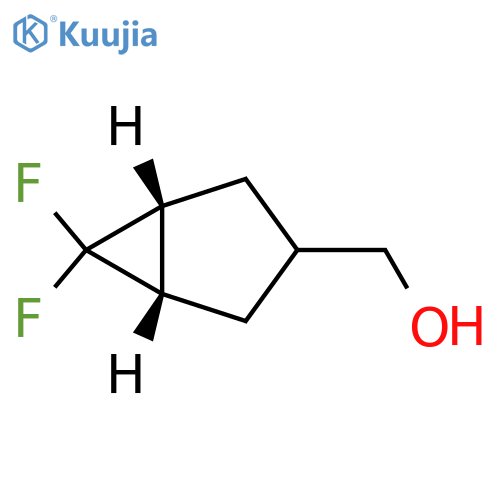 [rel-(1R,3s,5S)-6,6-difluorobicyclo[3.1.0]hexan-3-yl]methanol structure