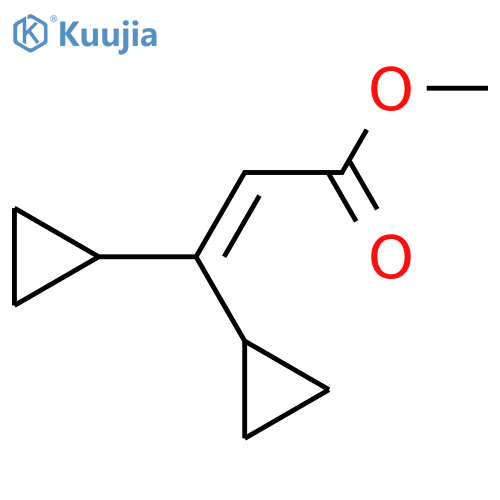 methyl 3,3-dicyclopropylprop-2-enoate structure