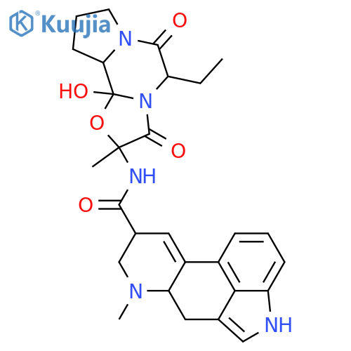 Ergotaman-3',6',18-trione,5'-ethyl-12'-hydroxy-2'-methyl-, (5'a)- (9CI) structure