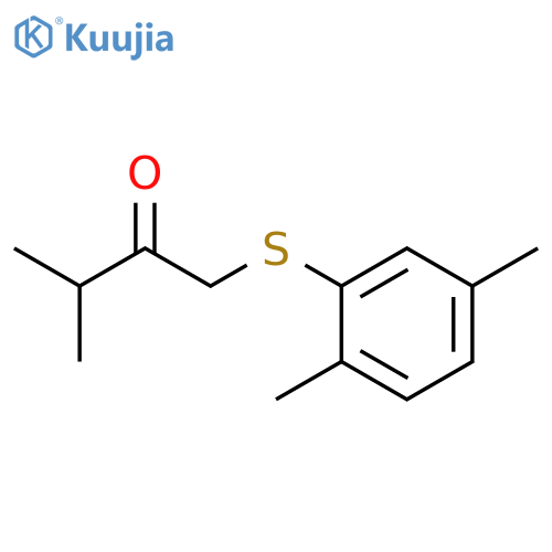 2-Butanone, 1-[(2,5-dimethylphenyl)thio]-3-methyl- structure