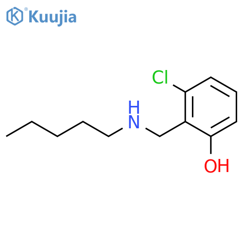 3-chloro-2-(pentylamino)methylphenol structure