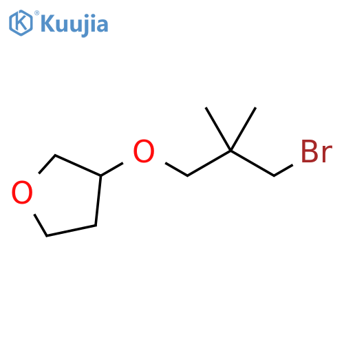 Furan, 3-(3-bromo-2,2-dimethylpropoxy)tetrahydro- structure