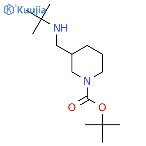 tert-butyl 3-(tert-butylamino)methylpiperidine-1-carboxylate structure