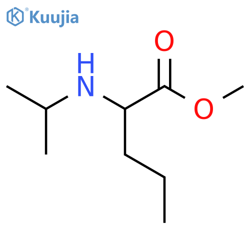 methyl 2-(propan-2-yl)aminopentanoate structure