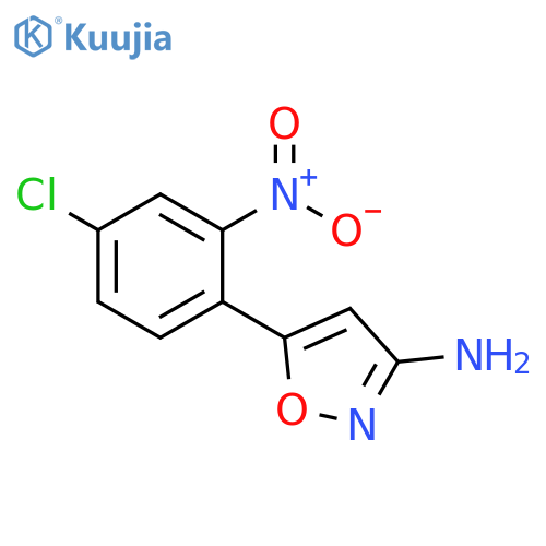 5-(4-chloro-2-nitrophenyl)-1,2-oxazol-3-amine structure