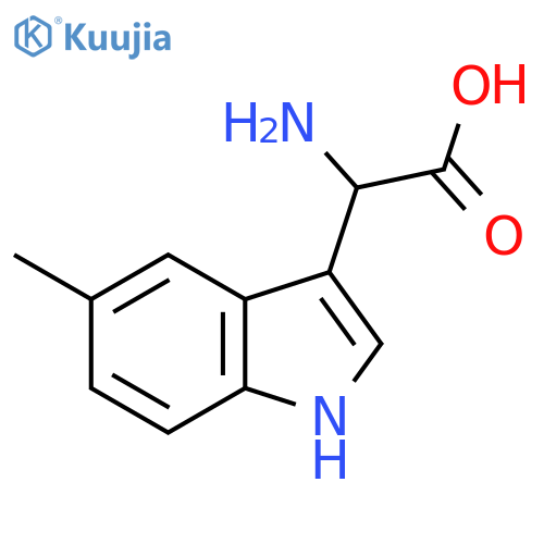 2-amino-2-(5-methyl-1H-indol-3-yl)acetic acid structure