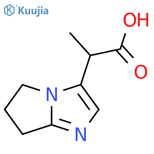 2-{5H,6H,7H-pyrrolo1,2-aimidazol-3-yl}propanoic acid structure