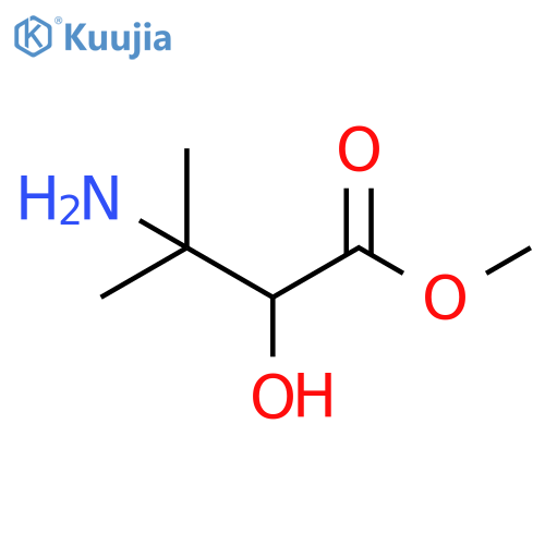 methyl 3-amino-2-hydroxy-3-methylbutanoate structure