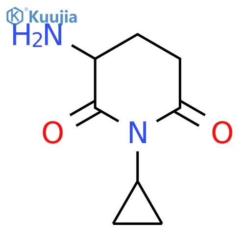 3-Amino-1-cyclopropylpiperidine-2,6-dione structure