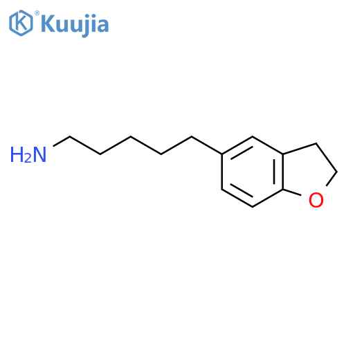 5-(2,3-dihydro-1-benzofuran-5-yl)pentan-1-amine structure
