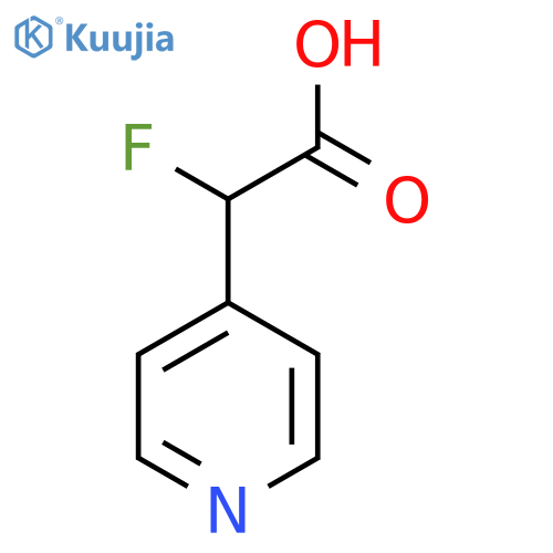 2-Fluoro-2-(pyridin-4-yl)acetic acid structure