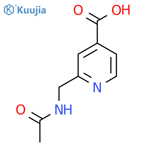 2-(Acetamidomethyl)pyridine-4-carboxylic acid structure