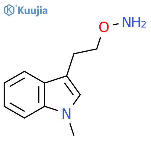 O-2-(1-methyl-1H-indol-3-yl)ethylhydroxylamine structure