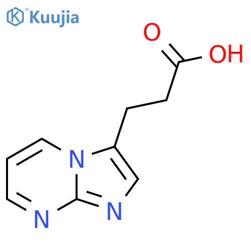 3-{Imidazo[1,2-a]pyrimidin-3-yl}propanoic acid structure