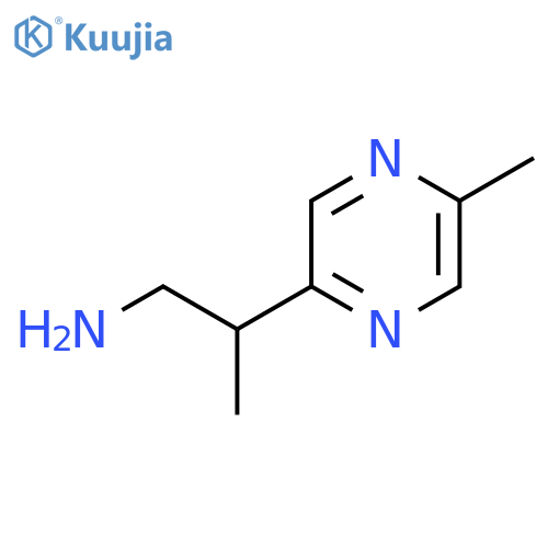 2-(5-methylpyrazin-2-yl)propan-1-amine structure